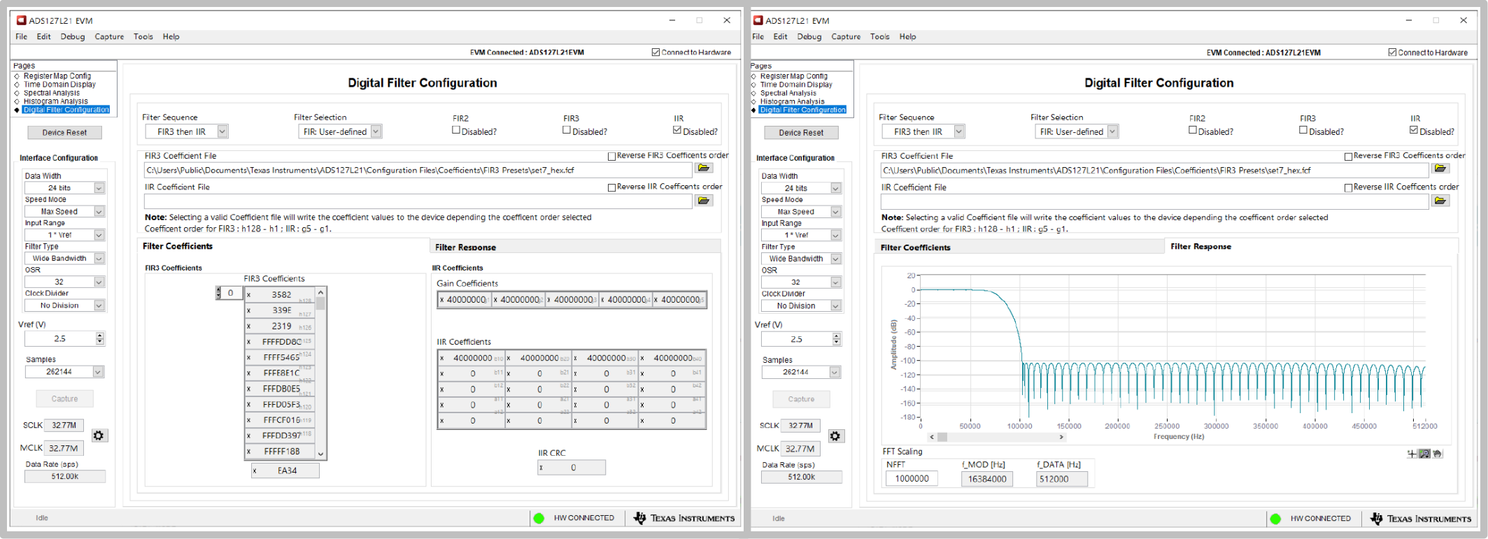 图12 TI ADC 可编程滤波器 GUI 工具