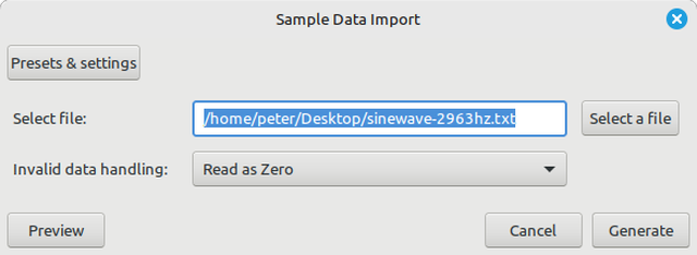 图4 Audacity 导入数据