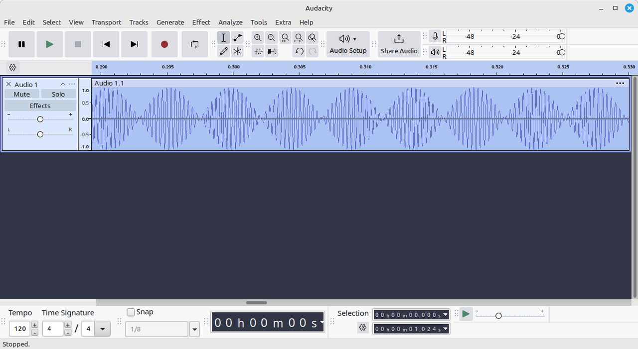 图9 查看双 sin 叠加的音轨