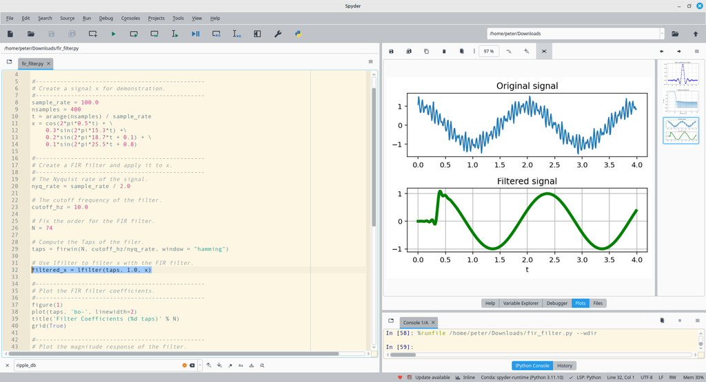 图6 代码片段及运行环境
