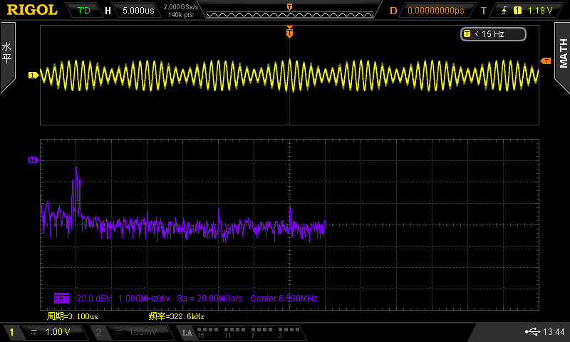 图10 查看 AM 信号 FFT 情况