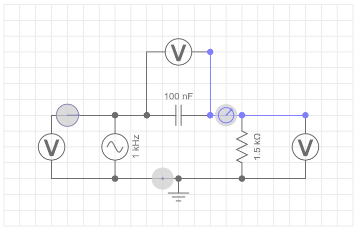 用everycircuit构建CR高通滤波器