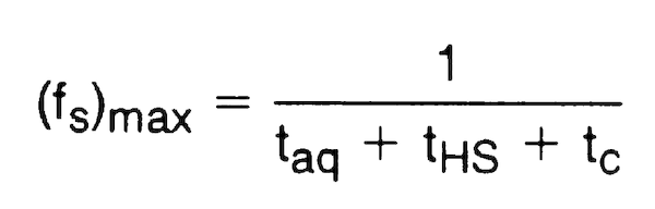 ADC 最大采样率的计算公式