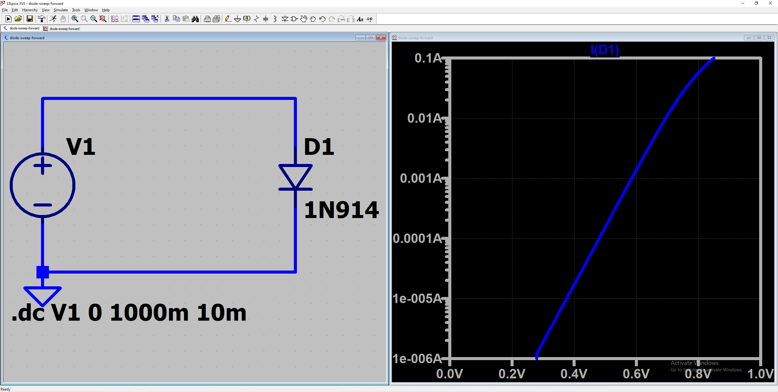 图4 DC Sweep 仿真