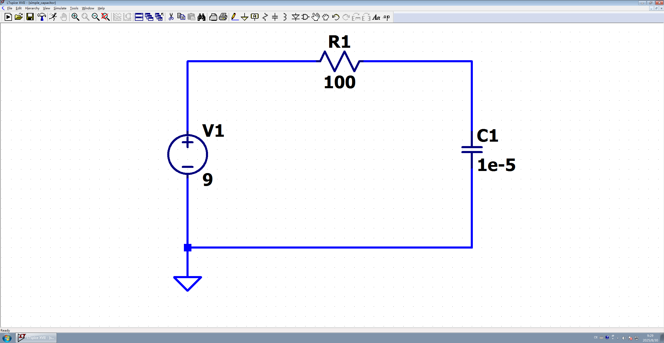 图4 形成 RC 电路