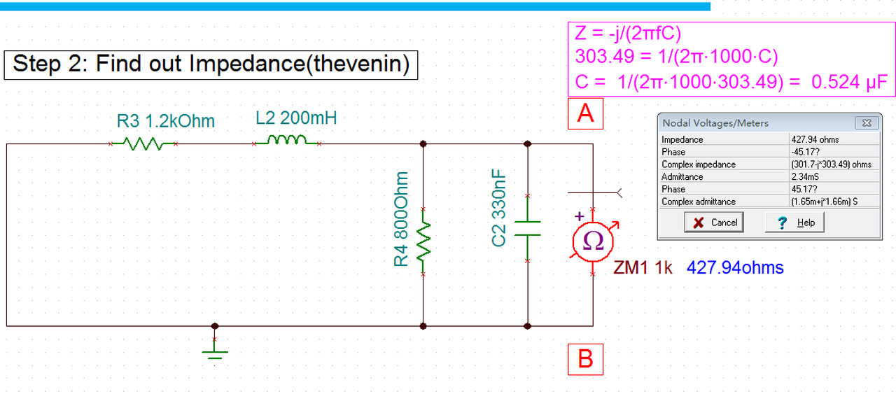 图6 计算交流阻抗 Zₜₕ