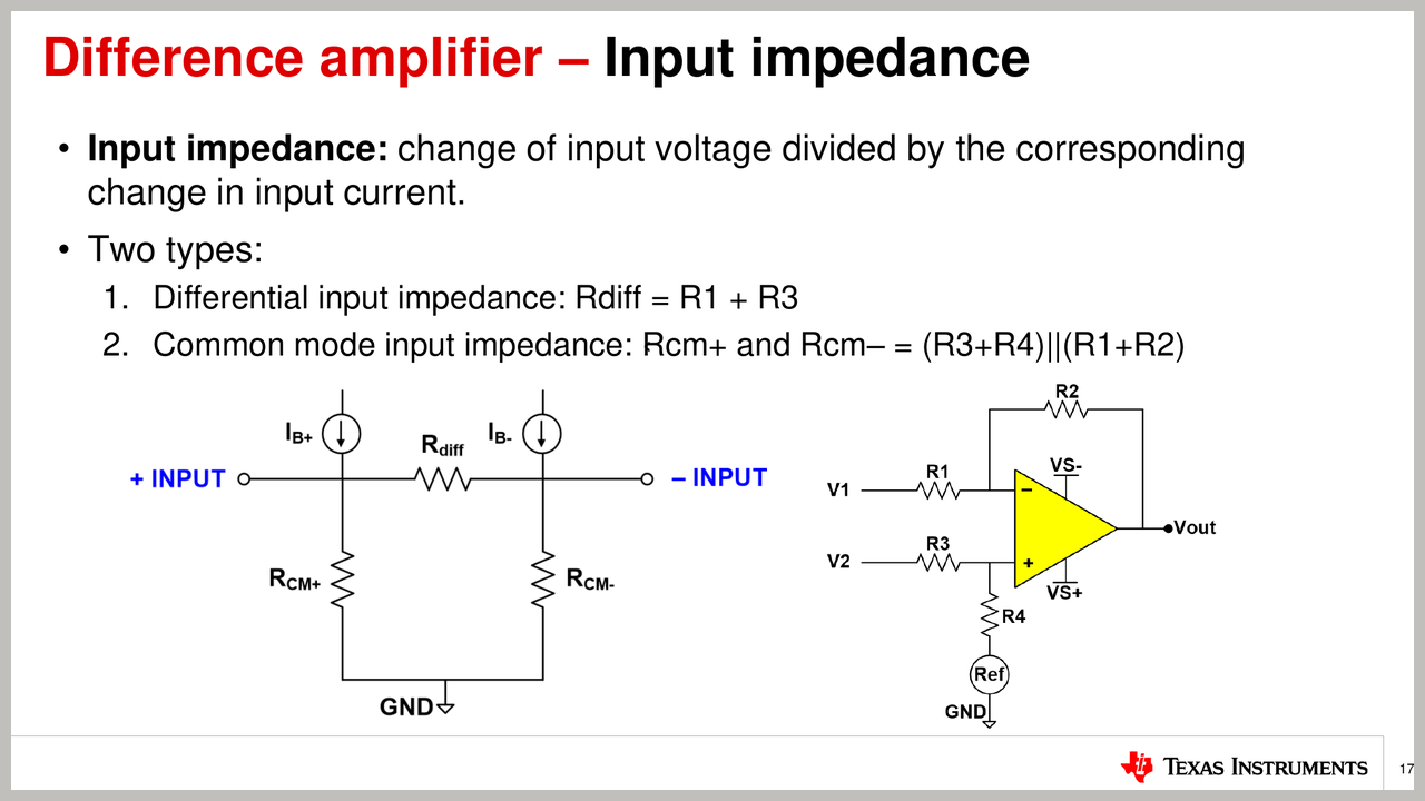 图12 差分放大器的输入电阻