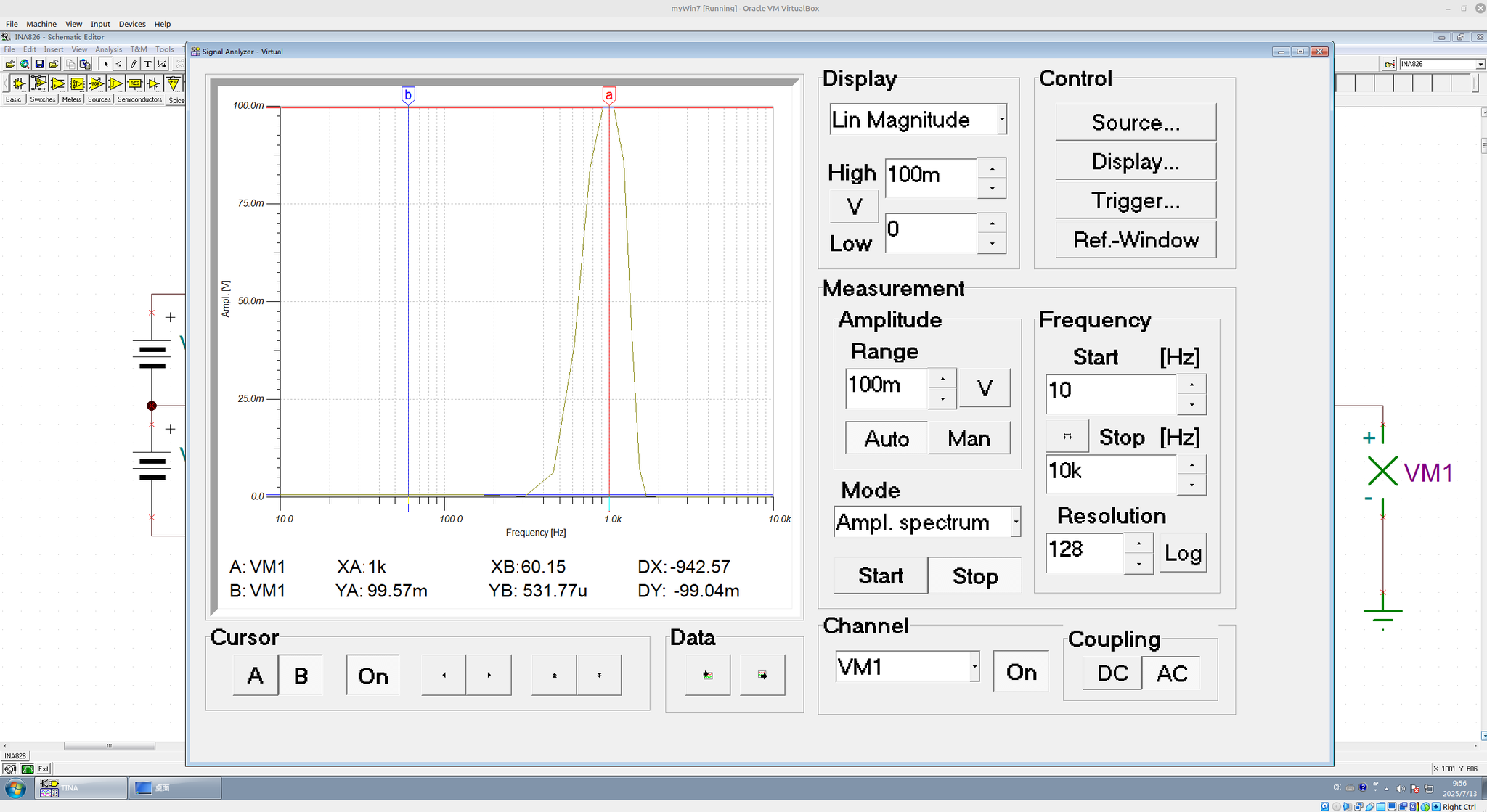 图9 Signal Analyzer 频谱分析