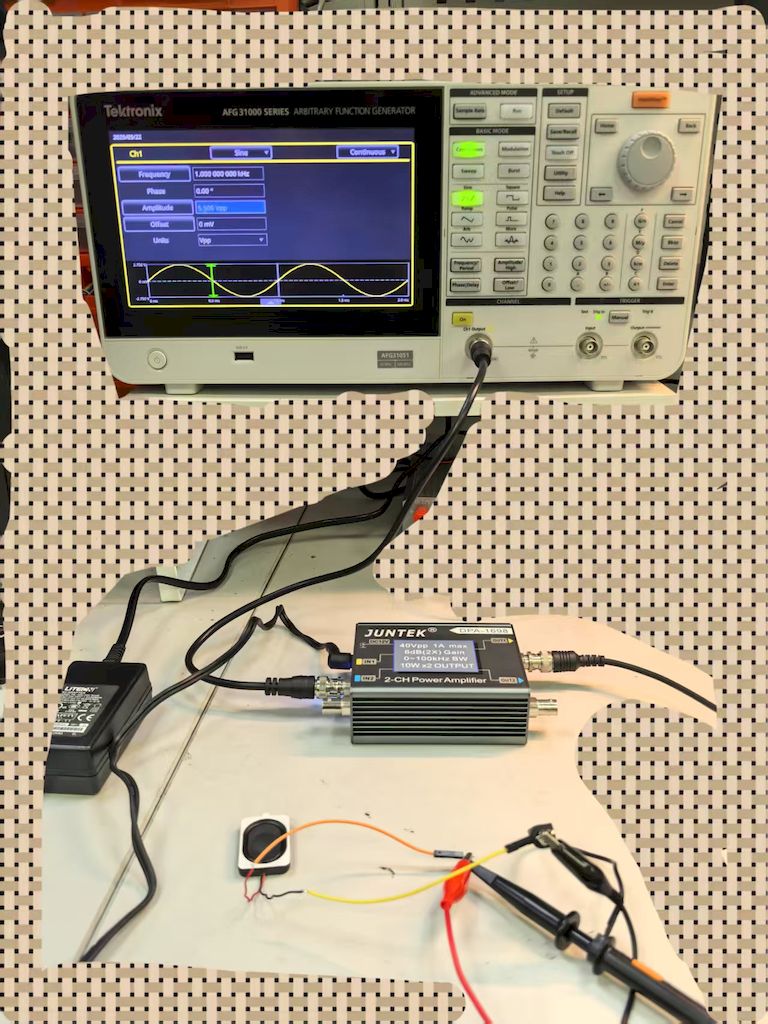 图5 功放仪器连接方式