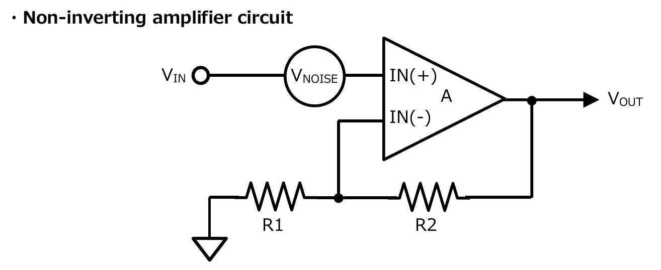 同相放大器（Non-inverting amplifier）