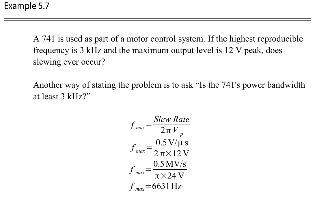 图6 LM741的功率带宽